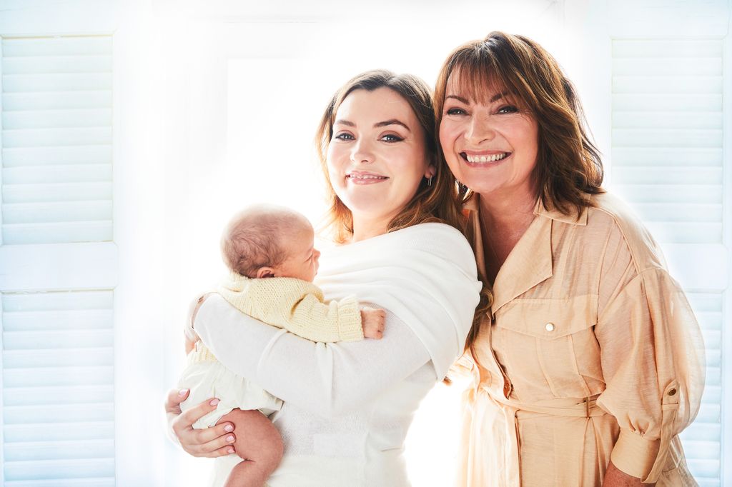 Lorraine Kelly and daughter Rosie pose with baby Billie in exclusive HELLO! shoot