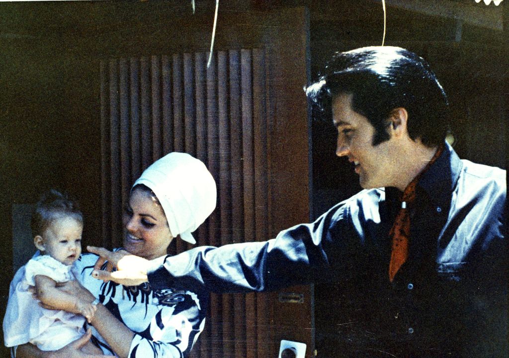 Levis Presley, Priscilla Presley and Lisa Marie Presley in Hawai'i in the late 1960s