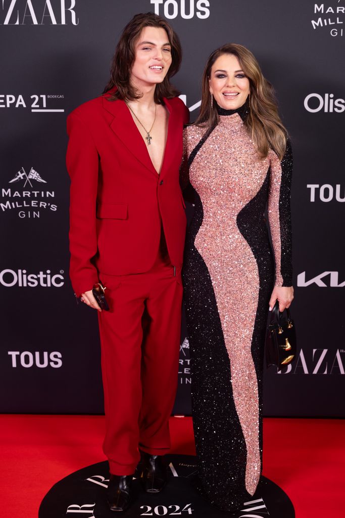 Damian Hurley and Elizabeth Hurley attend the Harper's Bazaar Women Of The Year Awards 