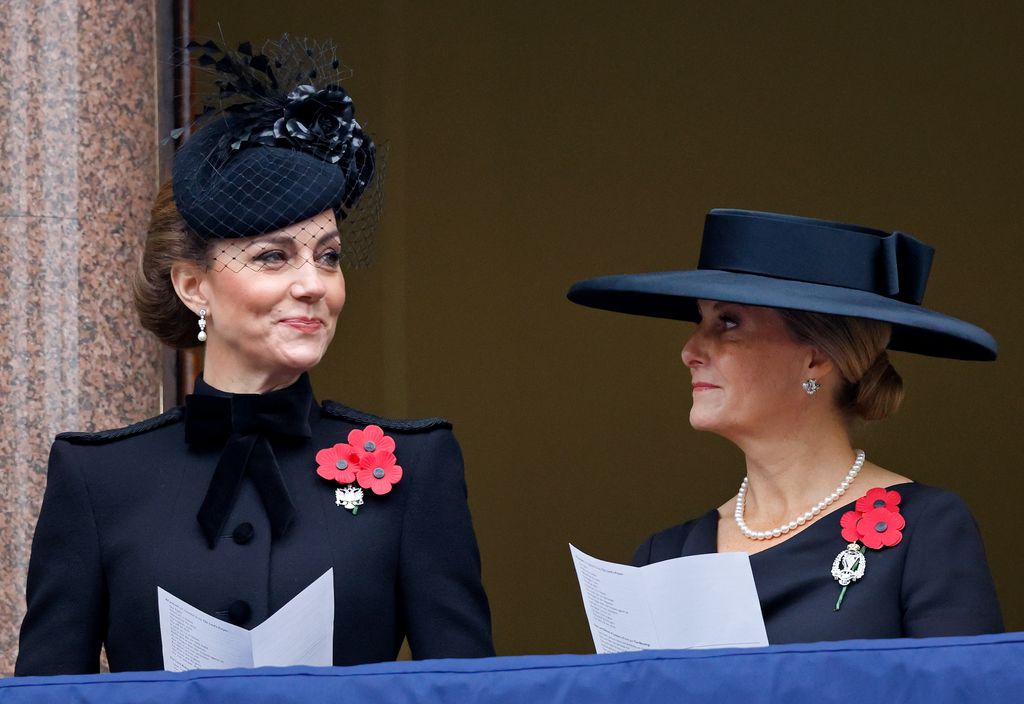 Kate and Sophie on Remembrance Sunday