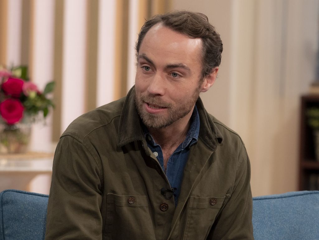 James Middleton in a brown jacket