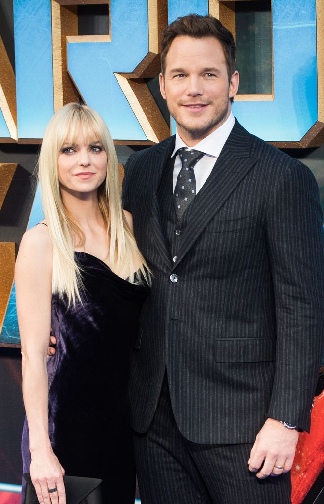 Chris Pratt and Anna Faris attend the European Gala Screening of "Guardians of the Galaxy Vol. 2" at Eventim Apollo on April 24, 2017 in London, United Kingdom