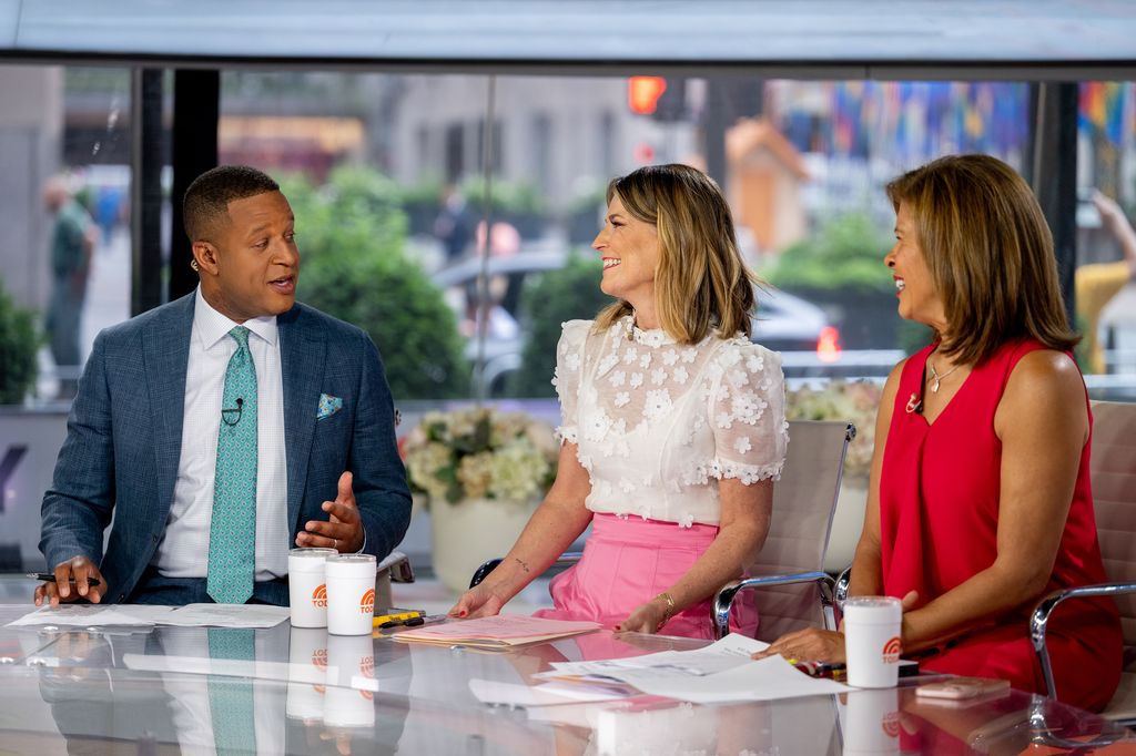 Craig Melvin, Savannah Guthrie and Hoda Kotb