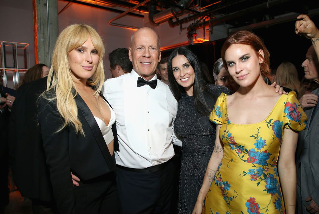 Bruce Willis, Demi Moore and Tallulah Belle Willis attend the after party for the Comedy Central Roast of Bruce Willis at NeueHouse on July 14, 2018 in Los Angeles, California