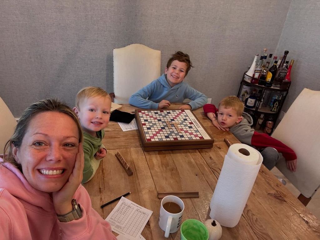 Dylan Dreyer said her family were all testing their patience during a game of scrabble