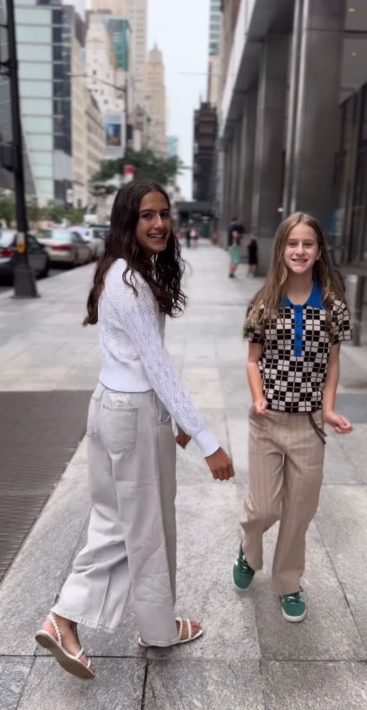 Photo shared by Emma Heming on Instagram July 30, 2024 of her daughters with Bruce Willis during a trip to New York City