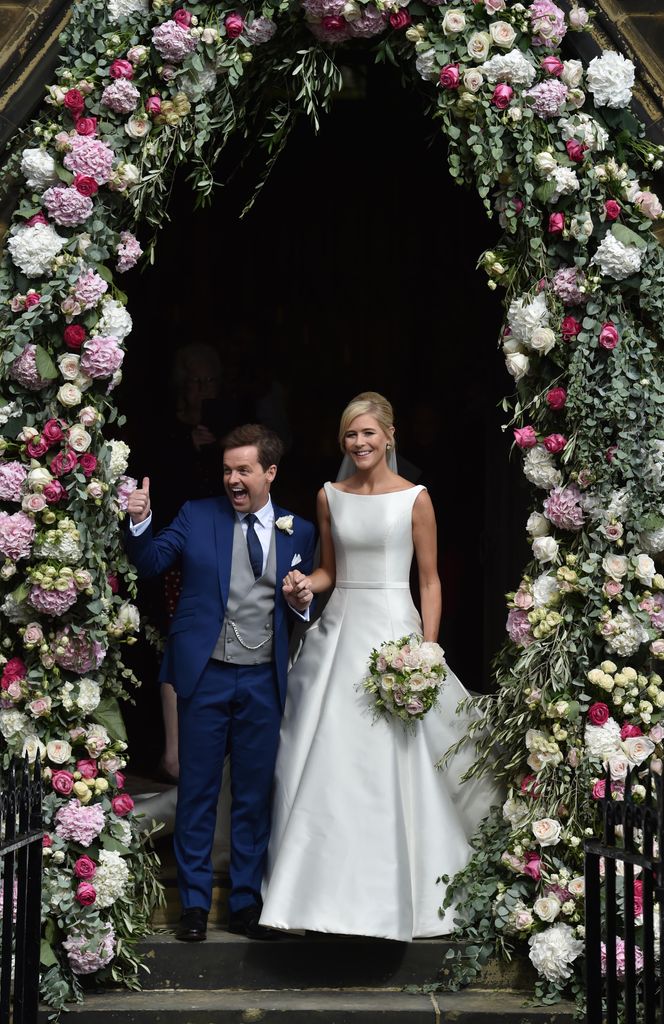 Newly married Declan and Ali after their wedding