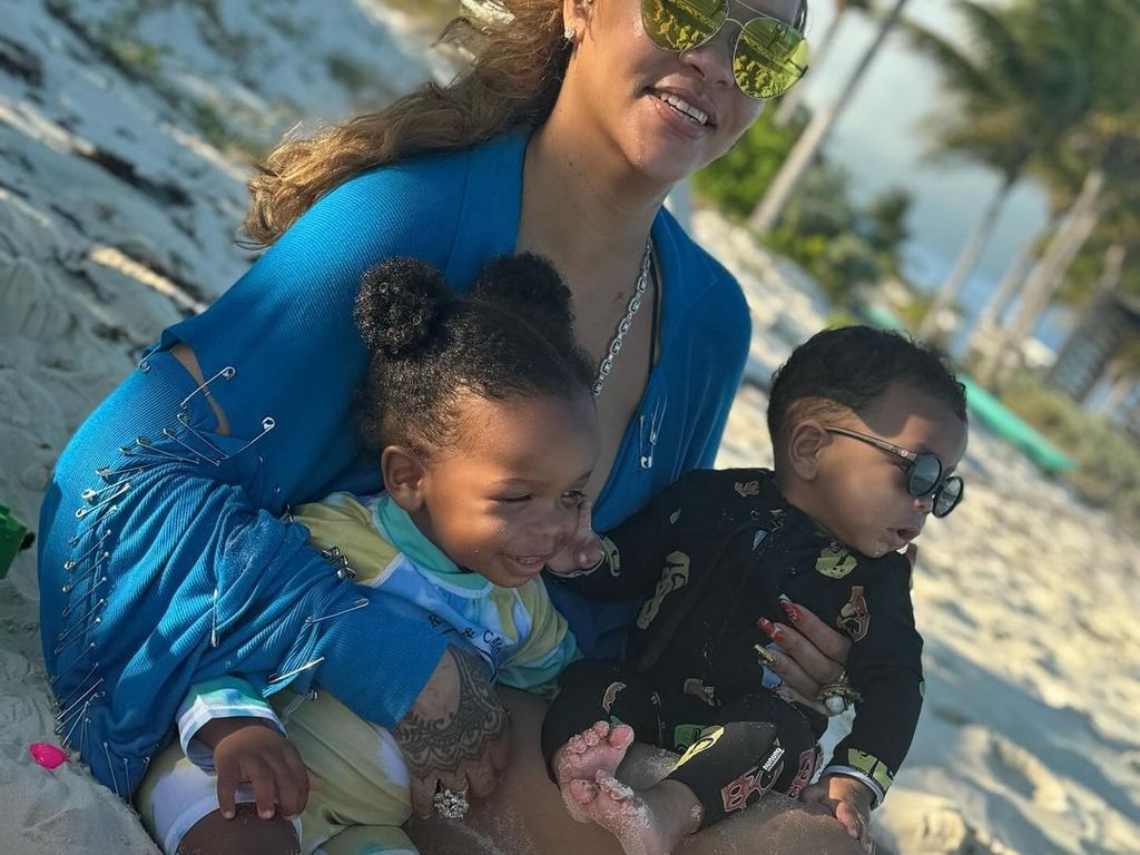 Rihanna and her two boys