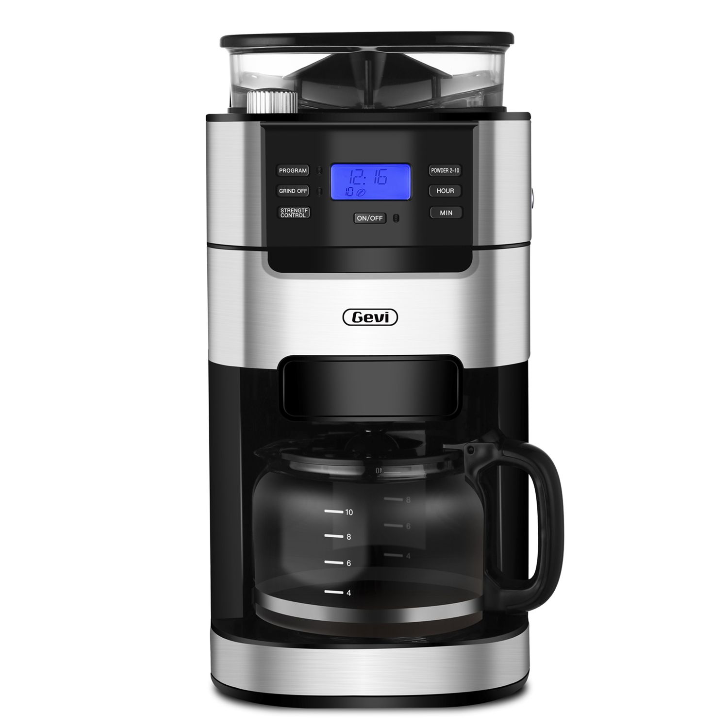 Gevi 10-Cup Drip Coffee Maker with Grinder