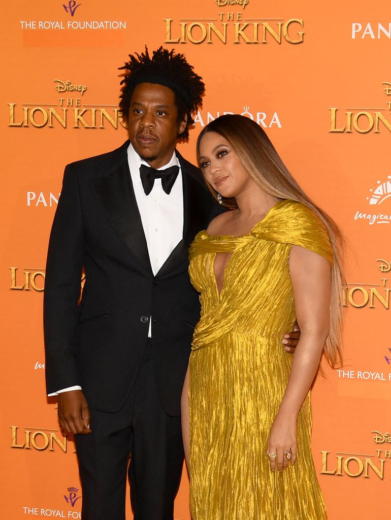 Beyonce Knowles-Carter and Jay-Z on red carpet