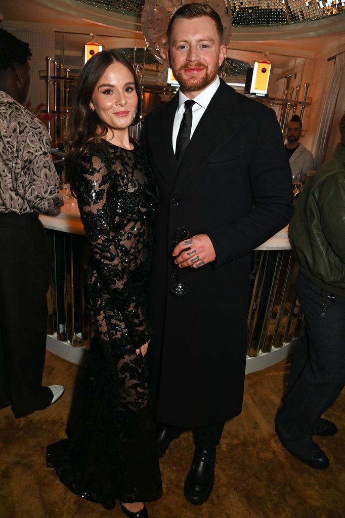 Holly Ramsay and Adam Peaty attend the GQ Men Of The Year Awards 2024 at The Roof Gardens on November 19, 2024 in London, England.