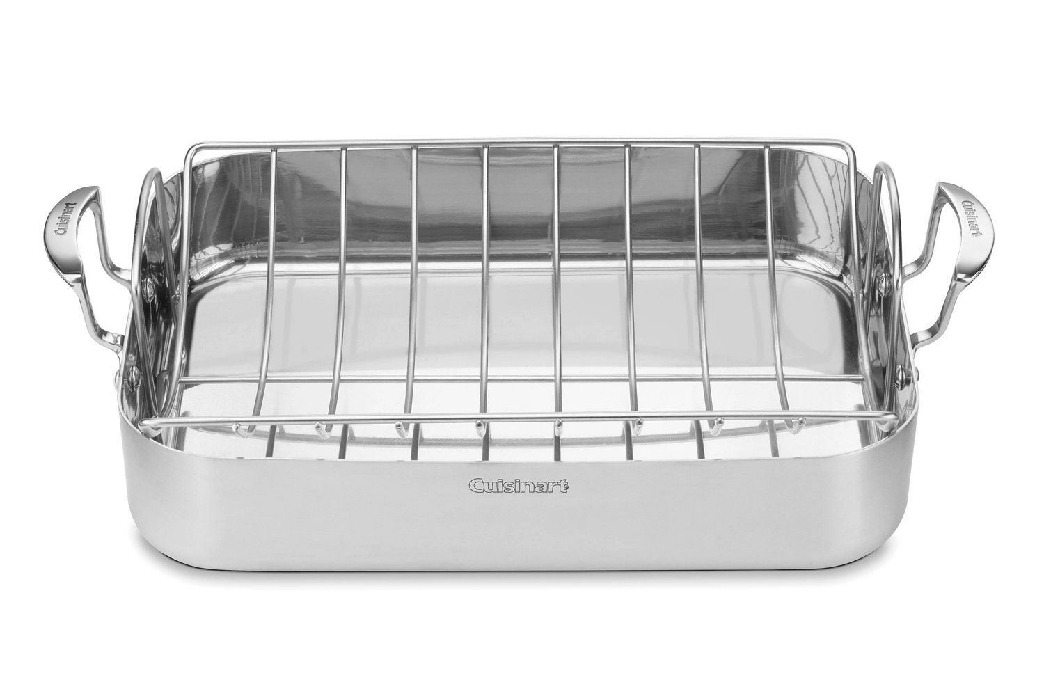 Cuisinart MultiClad Pro Stainless 16-Inch Rectangular Roaster with Rack