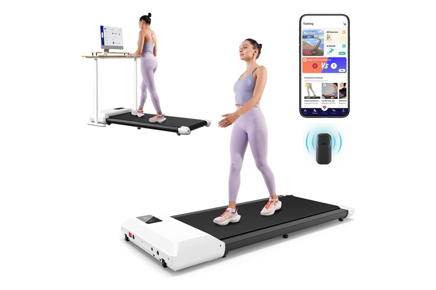 Amazon DeerRun 2-in-1 Under Desk Treadmill