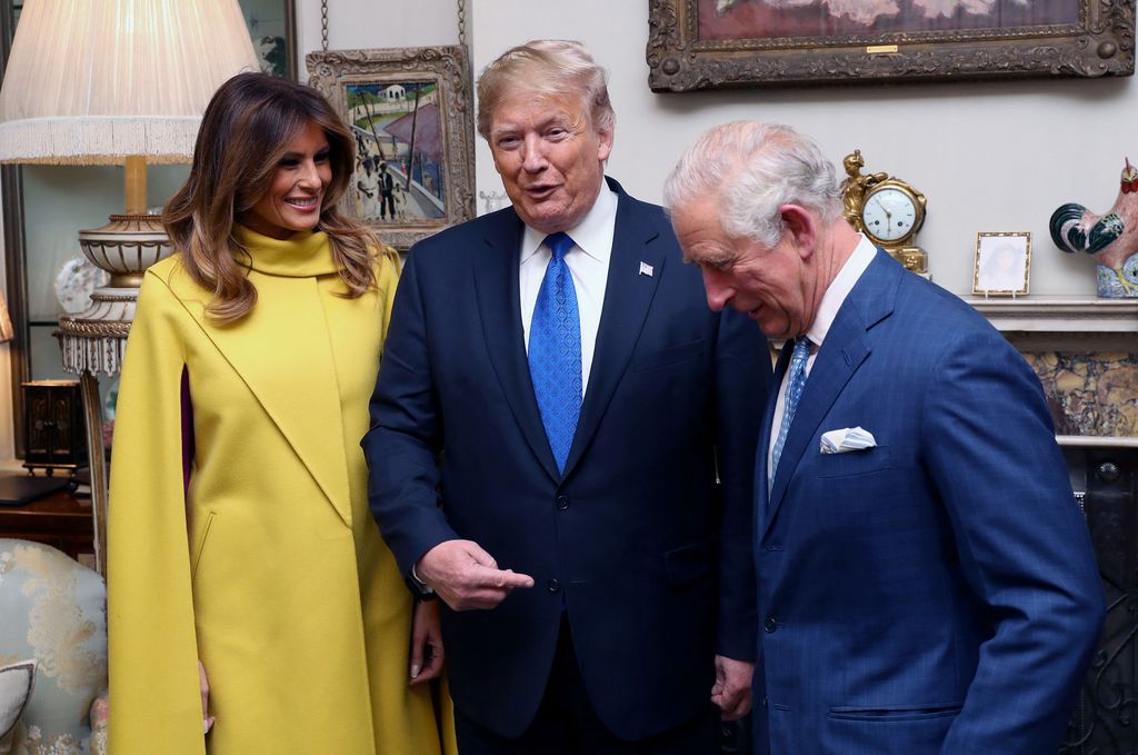 King Charles with Donald Trump and Melania