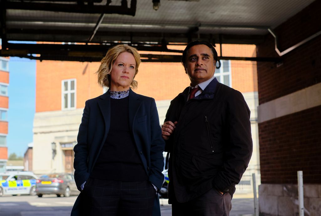 Sanjeev Bhaskar and Sinéad Keenan in Unforgotten