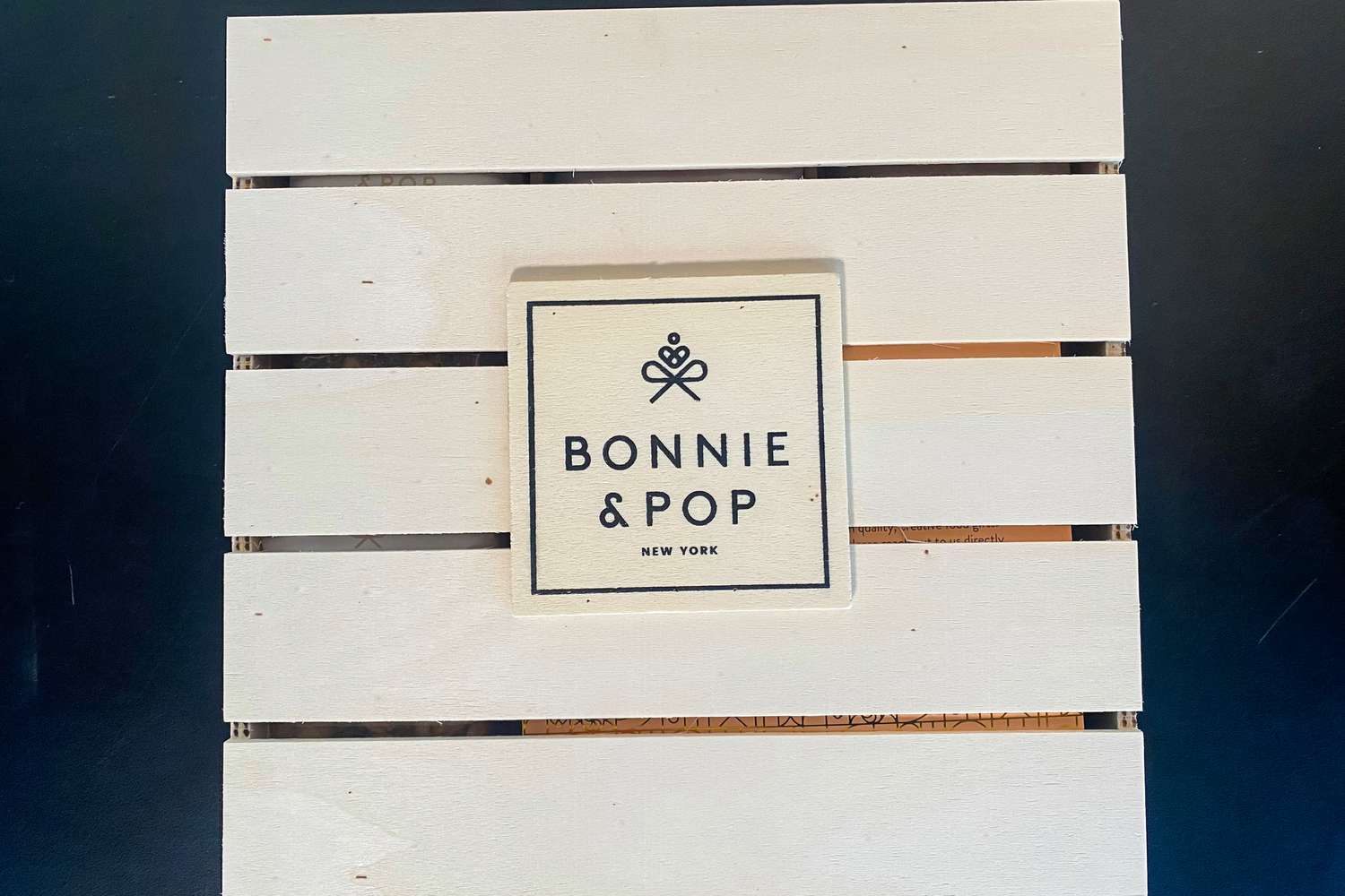 The box from a Bonnie and Pop Nut Gift Basket