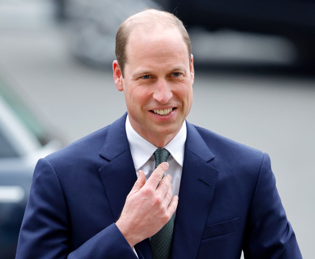 Prince William chest up in suit