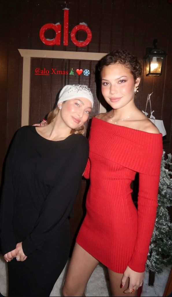 Photo shared by Michael Strahan's daughter Isabella Strahan on Instagram Stories, of her attending Alo Yoga's Christmas party with her dad's girlfriend Kayla Quick