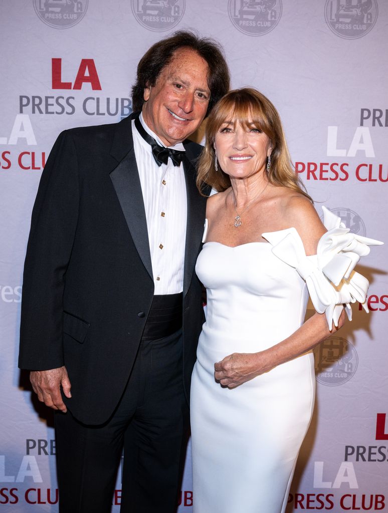 Jane Seymour and John Zambetti attend the 66th Annual Southern California Journalism Awards 