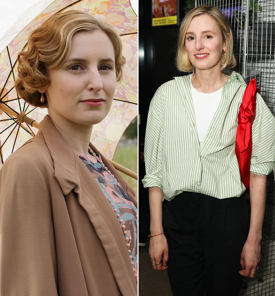 Laura Carmichael in Downton Abbey/ Laura Carmichael at the Othello press night