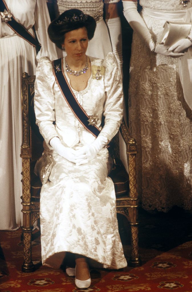 Princess Anne wore the same dress to the State Opening of Parliament in 1985