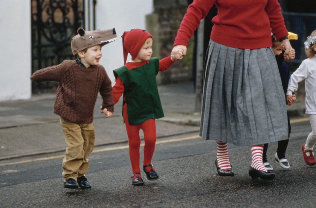 Prince Harry playing a Christmas elf in 1987