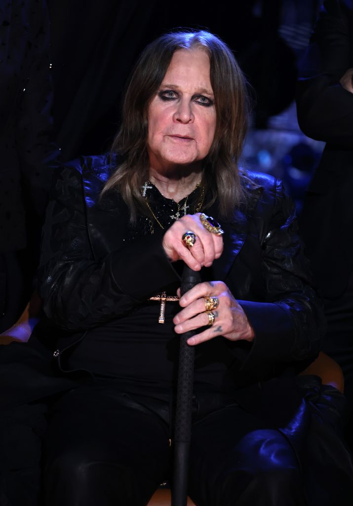 Ozzy Osbourne onstage during the 2024 Rock & Roll Hall Of Fame Induction Ceremony 