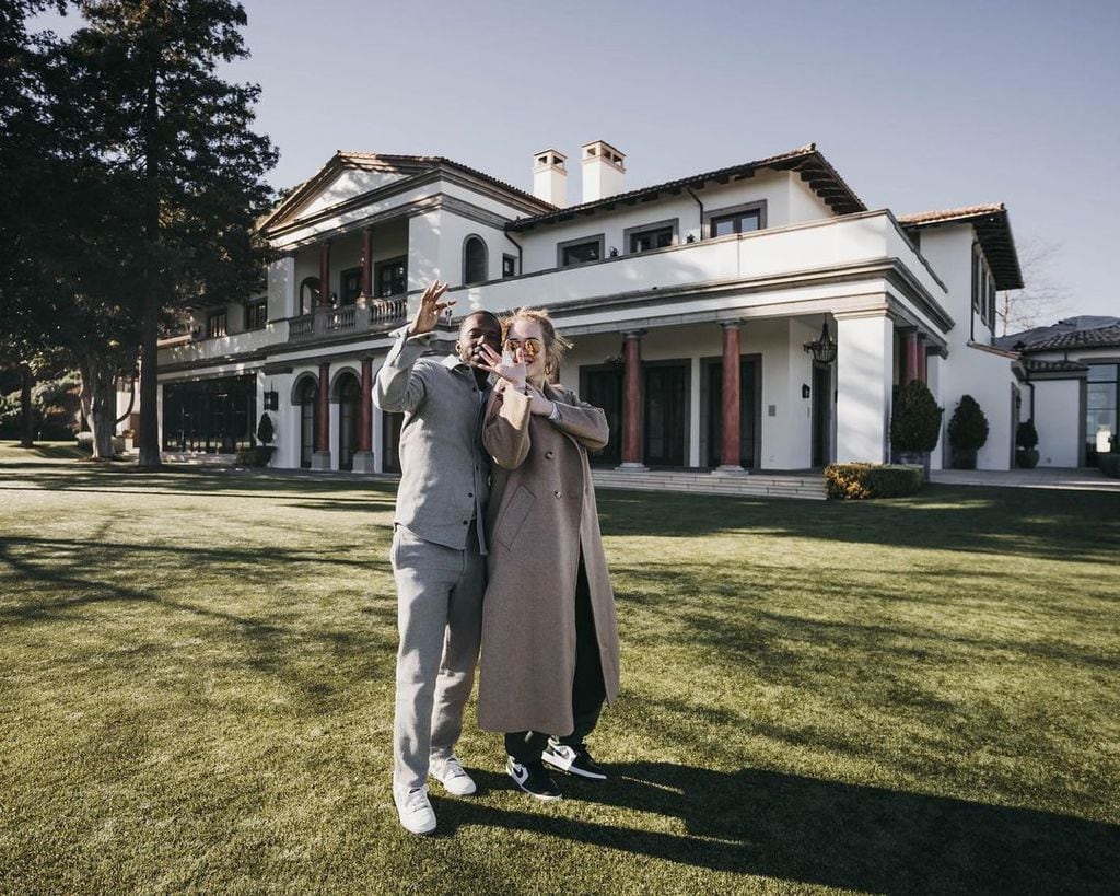 Adele and Rich Paul confirm posing for a photo outside their home