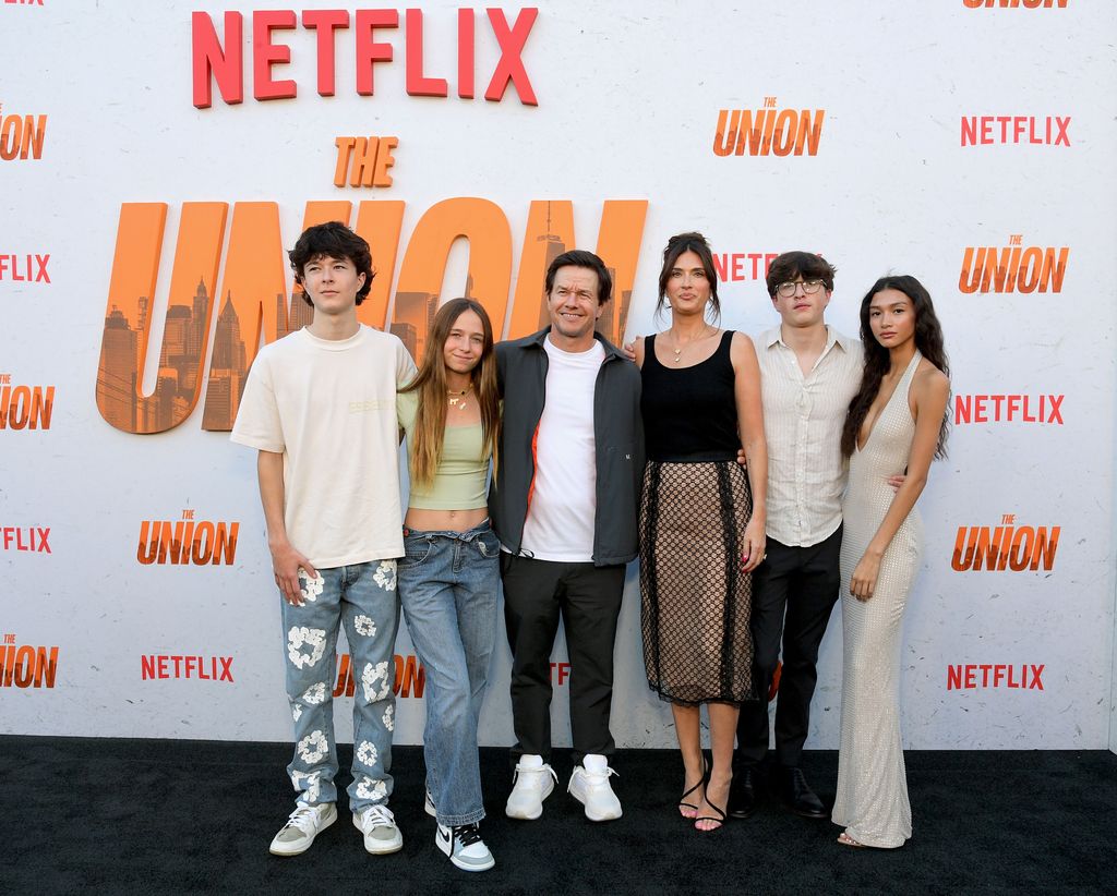 mark wahlberg and family the union premiere la