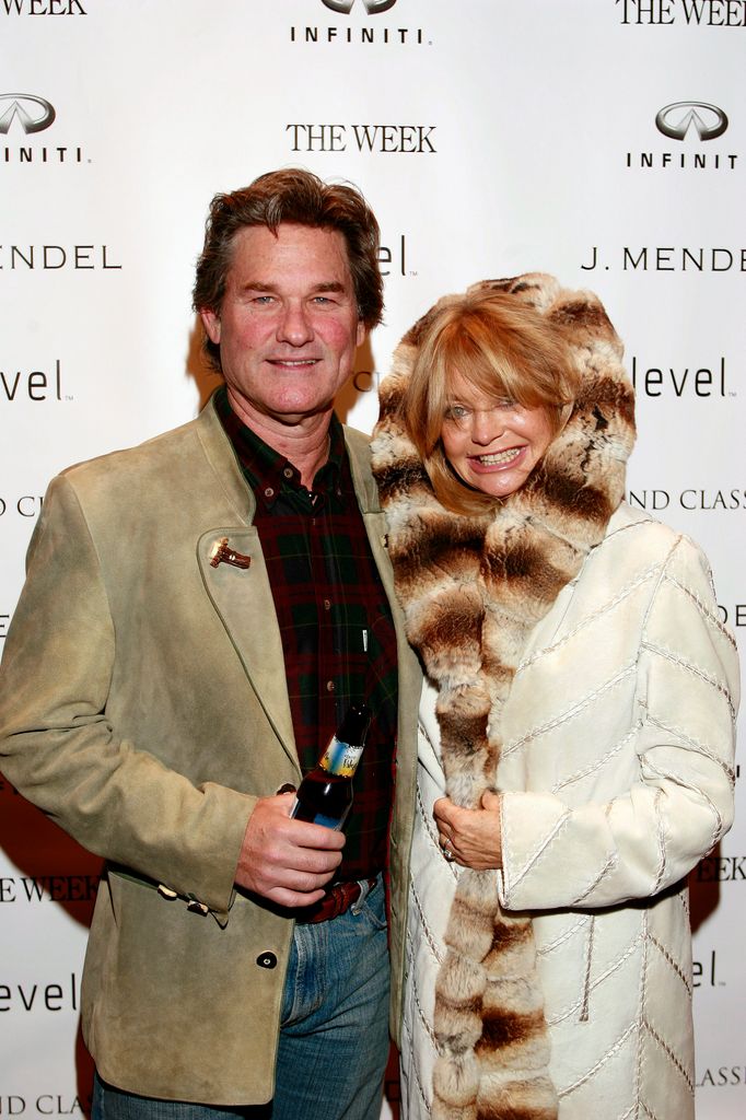 Kurt Russell and Goldie Hawn attend the screening of "To Kill a Mockingbird" presented by The Week, J. Mendel and Infinity at The Wheeler Opera House on December 29, 2005 in Aspen, Colorado