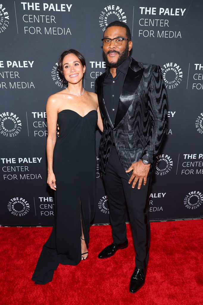 Meghan Markle and Tyler Perry attend The Paley Center for Media Hosts Paley Honors Fall Gala Honoring Tyler Perry