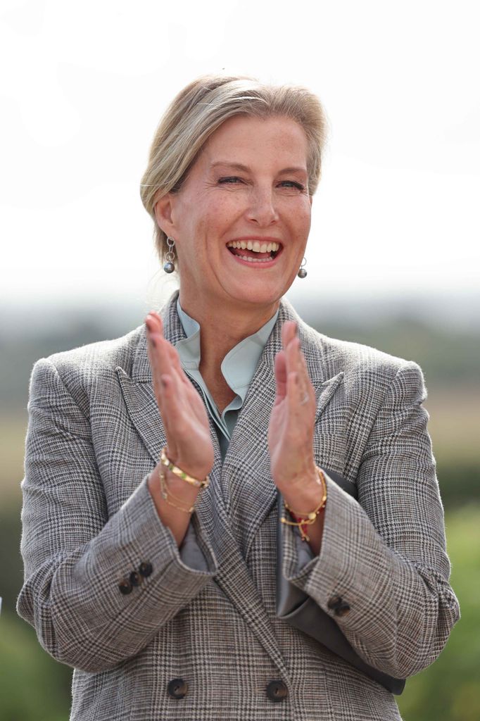 The Duchess of Edinburgh wore her friendship bracelet to open the Domaine Evremond Winery earlier this year