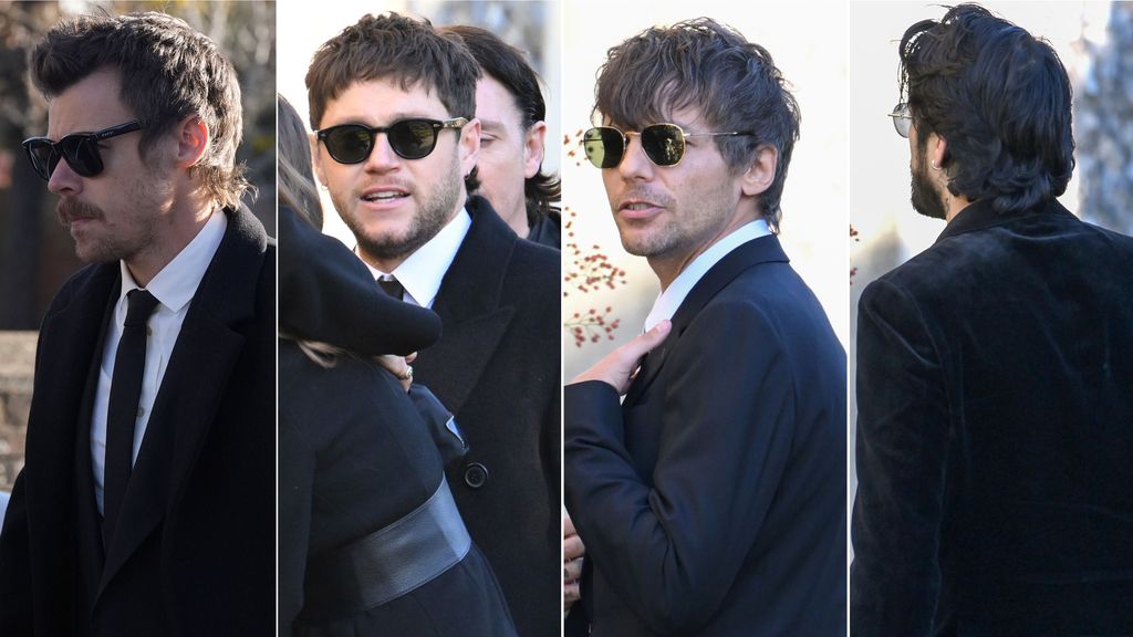 One Direction reunite at Liam Payne's funeral