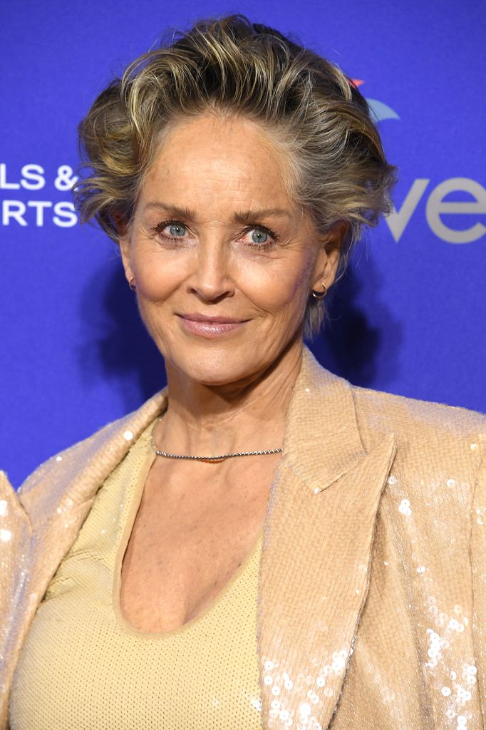  Sharon Stone arrives at the 36th Annual Palm Springs International Film Festival Film Awards at Palm Springs Convention Center on January 03, 2025 in Palm Springs, California