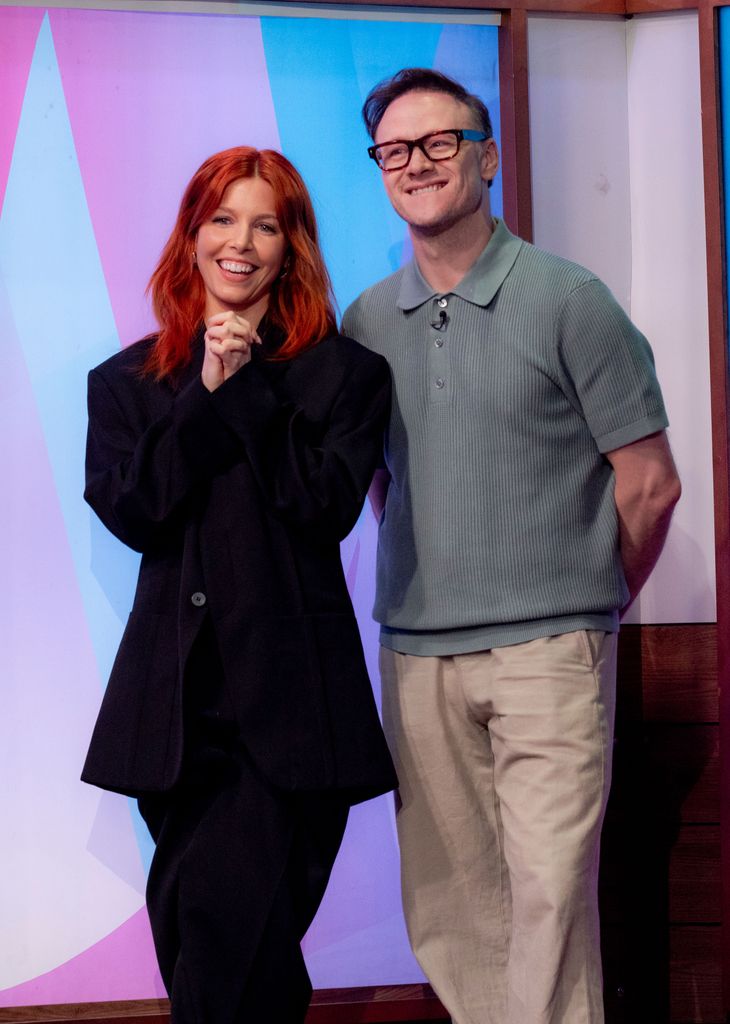 Stacey Dooley and Kevin Clifton on the set of Loose Women