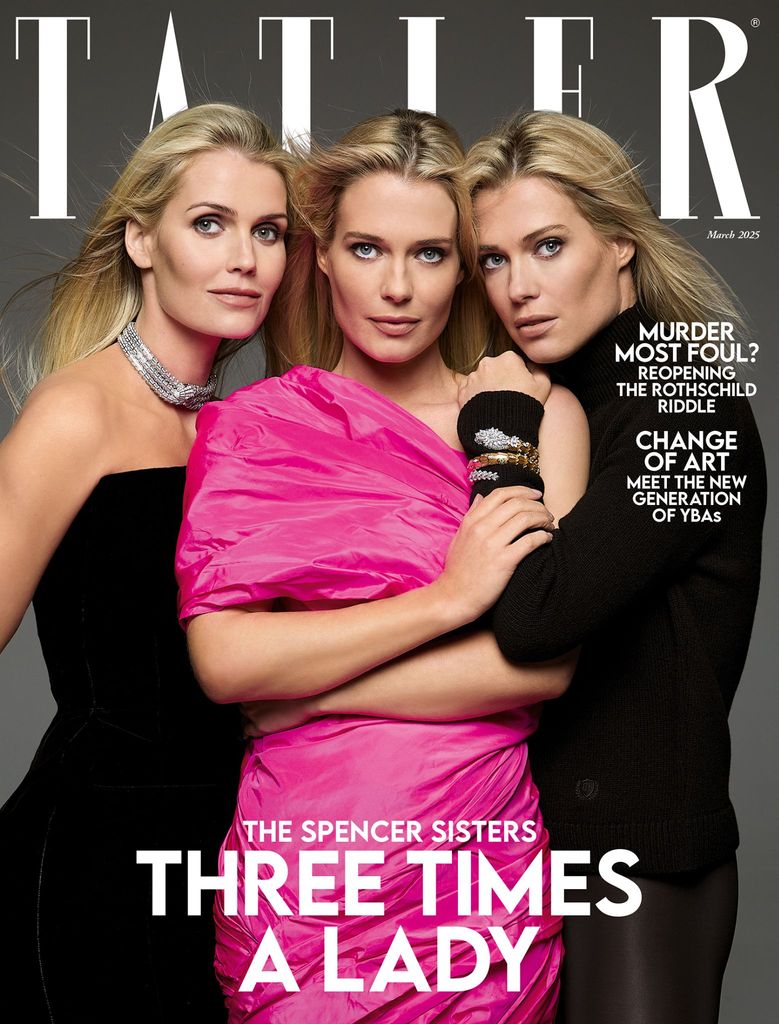 The Spencer sisters posing on the front cover of Tatler 