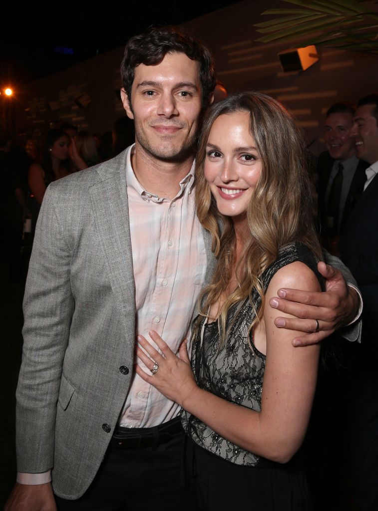 Adam Brody and Leighton Meester attend the after party for the premiere pf Crackle's "Startup" on August 23, 2016 in Los Angeles, California