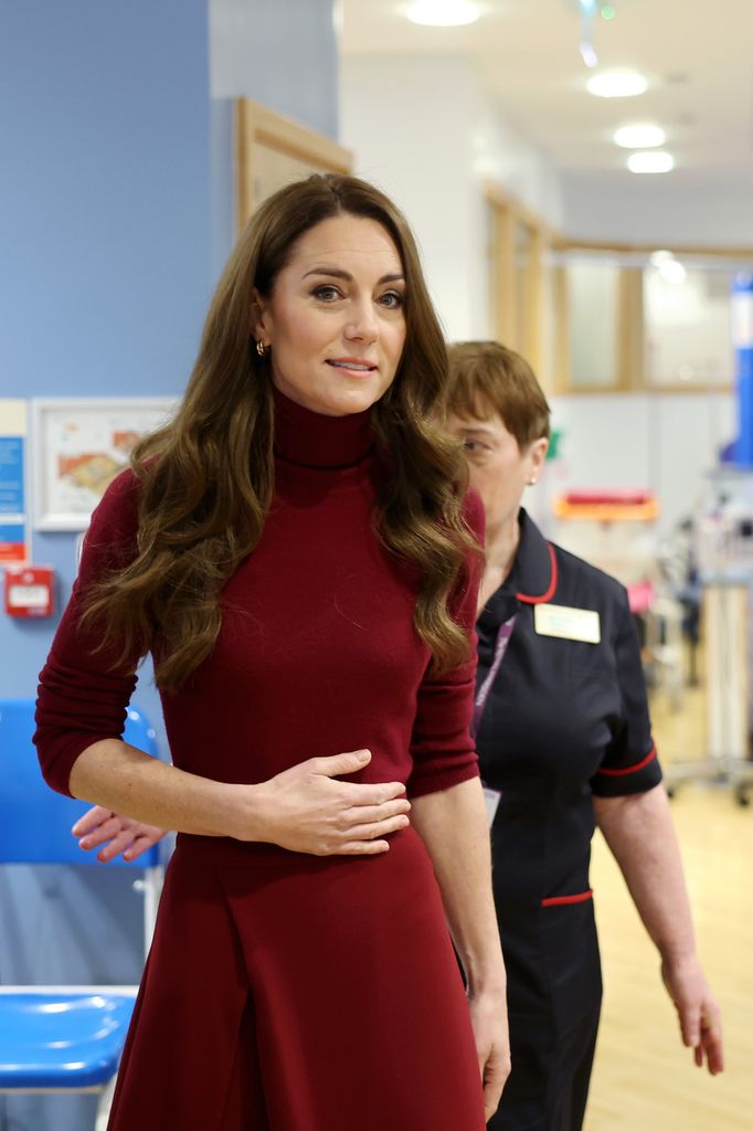 Kate seemed at ease talking to patients