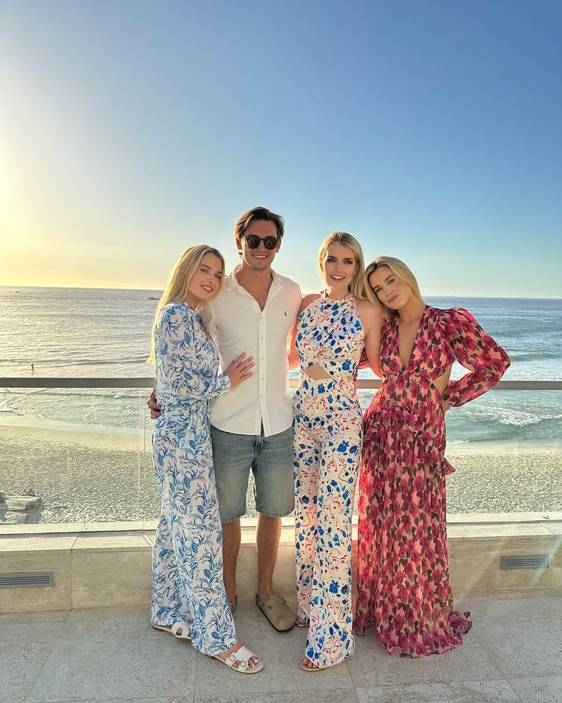 Lady Amelia, eliza, kitty and samuel aitken on  beachfront