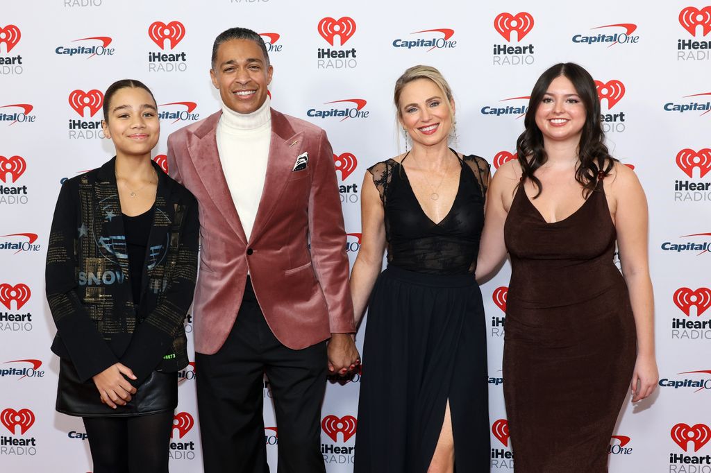 amy robach tj holmes and children at iheartradio z100 jingle ball