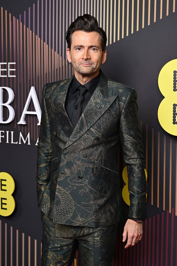 David Tennant arriving on the BAFTA 2024 red carpet