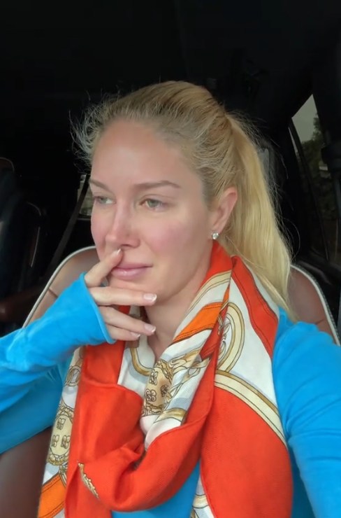 Heidi Pratt left in tears as she sees house burn down