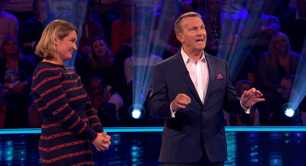 Beat the Chasers contestant Jo with Bradley Walsh