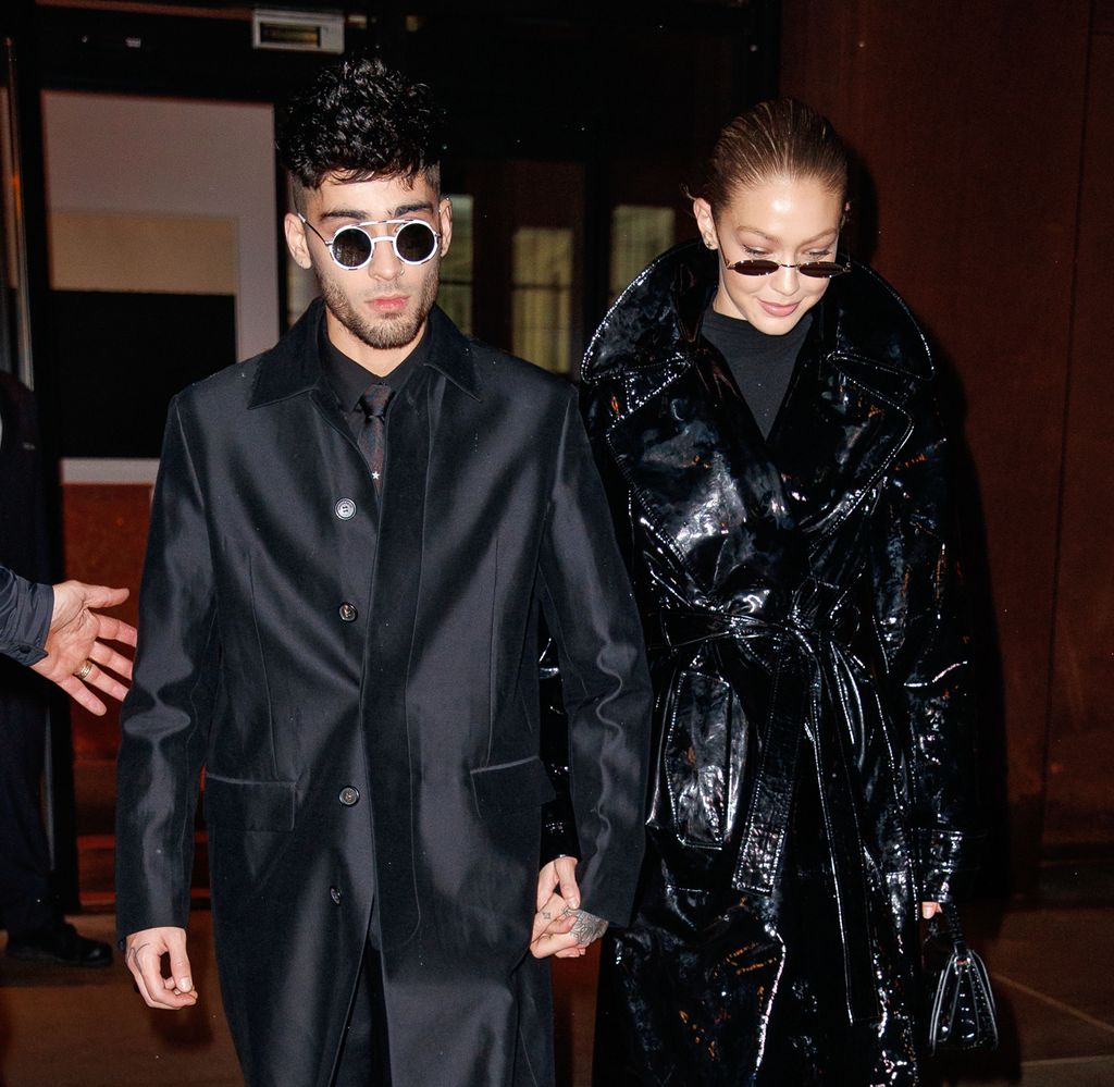 Zayn Malik and Gigi Hadid seen on January 12, 2018 in New York City.