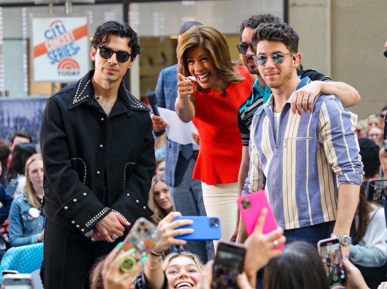 Joe Jonas, Hoda Kotb, Kevin Jonas and Nick Jonas