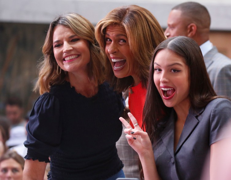 Savannah Guthrie, Hoda Kotb and Olivia Rodrigo 