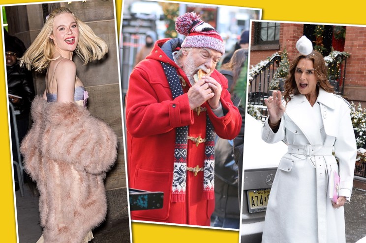 Elle Fanning, Arnold Schwarzenegger and Brooke Shields