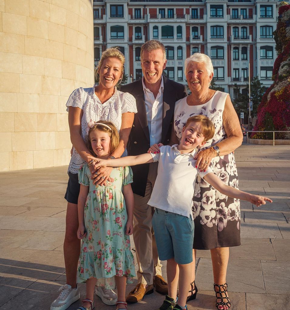 Anton Du Beke with his wife Hannah Summers and twins Henrietta and George