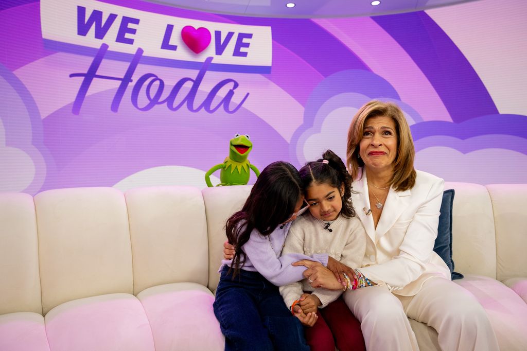 Hoda Kotb with her daughters Haley and Hope 