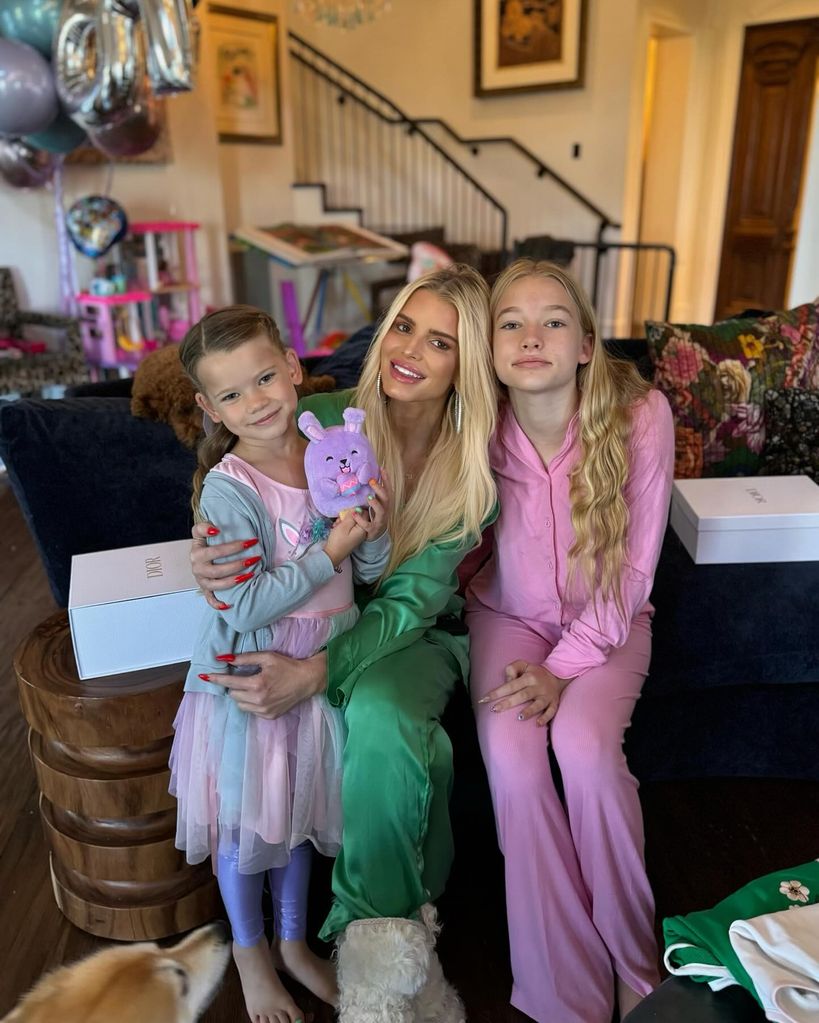 Jessica Simpson with daughters Birdie and Maxwell